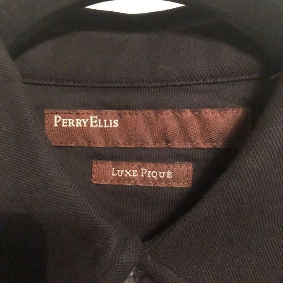 Perry Ellis Luxe Short Sleeve Shirt -‎ Size M - Picture 4 of 6